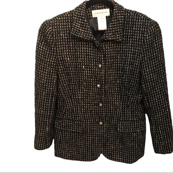 Jones New York mohair blend tweed jacket - Picture 1 of 6